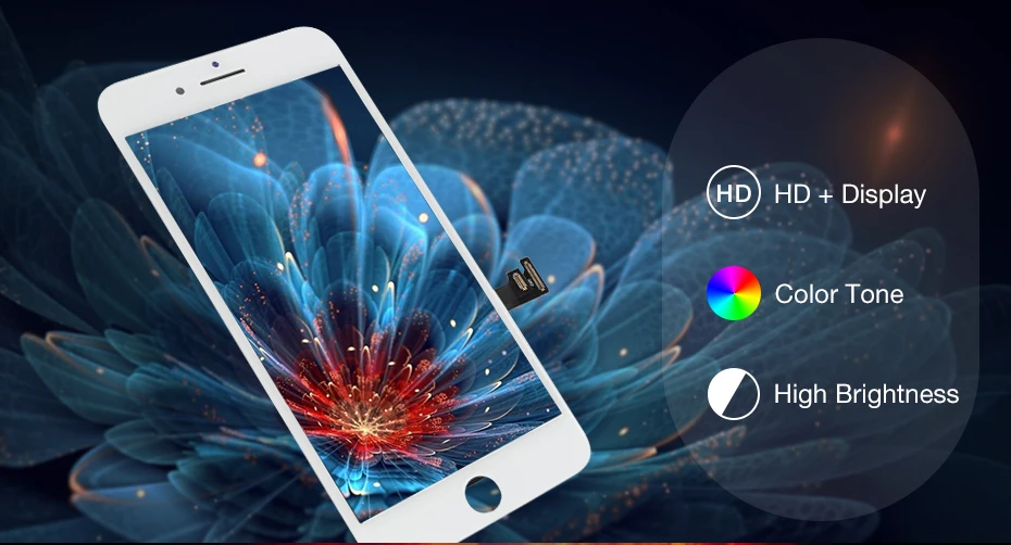 1 шт. AAA+++ экран для iPhone 7 7plus 8 8plus OEM дисплей 3D кодирующий преобразователь сенсорного экрана в сборе для iPhone 7 8 Plus lcd тест