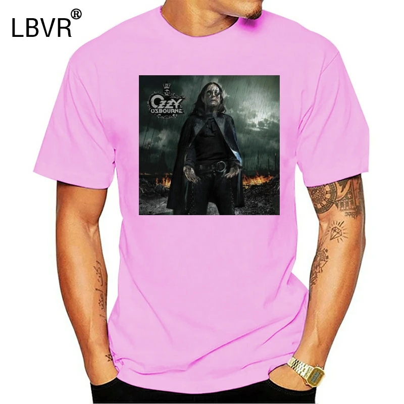 Футболка с принтом OZZY osborn BLACK RAIN DTG S 7XL|Мужские футболки| |