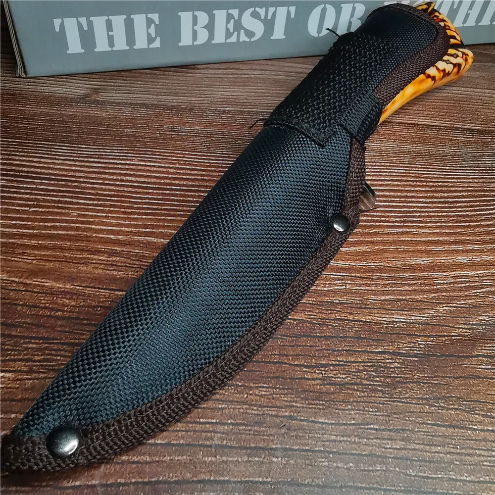 Военный нож с деревянной ручкой карманный кухонный Клинок стальным лезвием 9CR18MOV