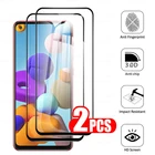 Закаленное стекло для samsung a21s, Защита экрана для samsung galaxy a71, a51, sansum galaxy a21, мягкая защитная пленка, 2 шт.