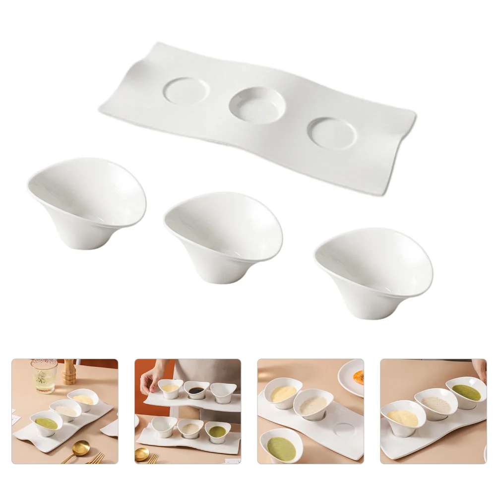 

1 Набор, маленькие кухонные чаши, чаши для приправ с сервировочным подносом, керамические чаши