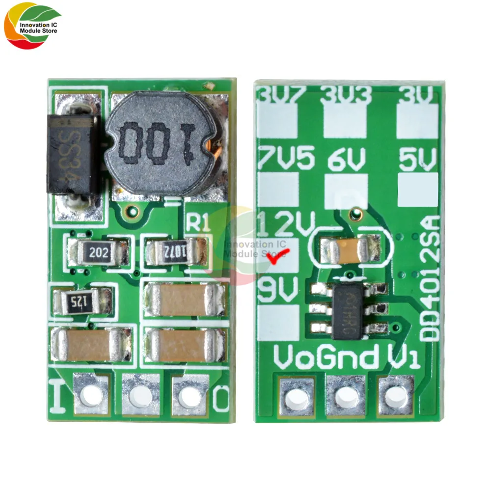 Mini DC Buck Converter DD4012SB 1A 5-40V to 3V 3.3V 3.7V 5V 6V 7.5V 9V 12V Regulated DC-DC Buck Converter Module Dc Dc Converter
