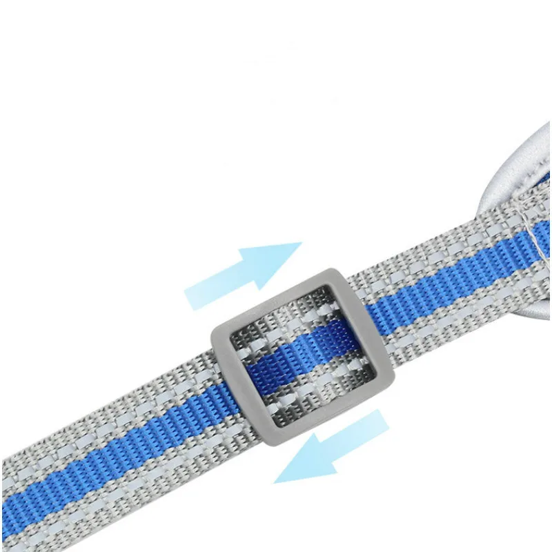 Поводок для собак ошейник нагрудный ремень светоотражающий дышащий сетчатый