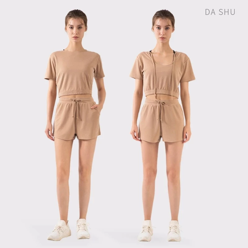 

Women 2pcs Seamless Yoga Set Sport Suit Gymwear Workout Clothes Short Sleeve Gym Crop Top High Waist Legging Fitness Sports Wear