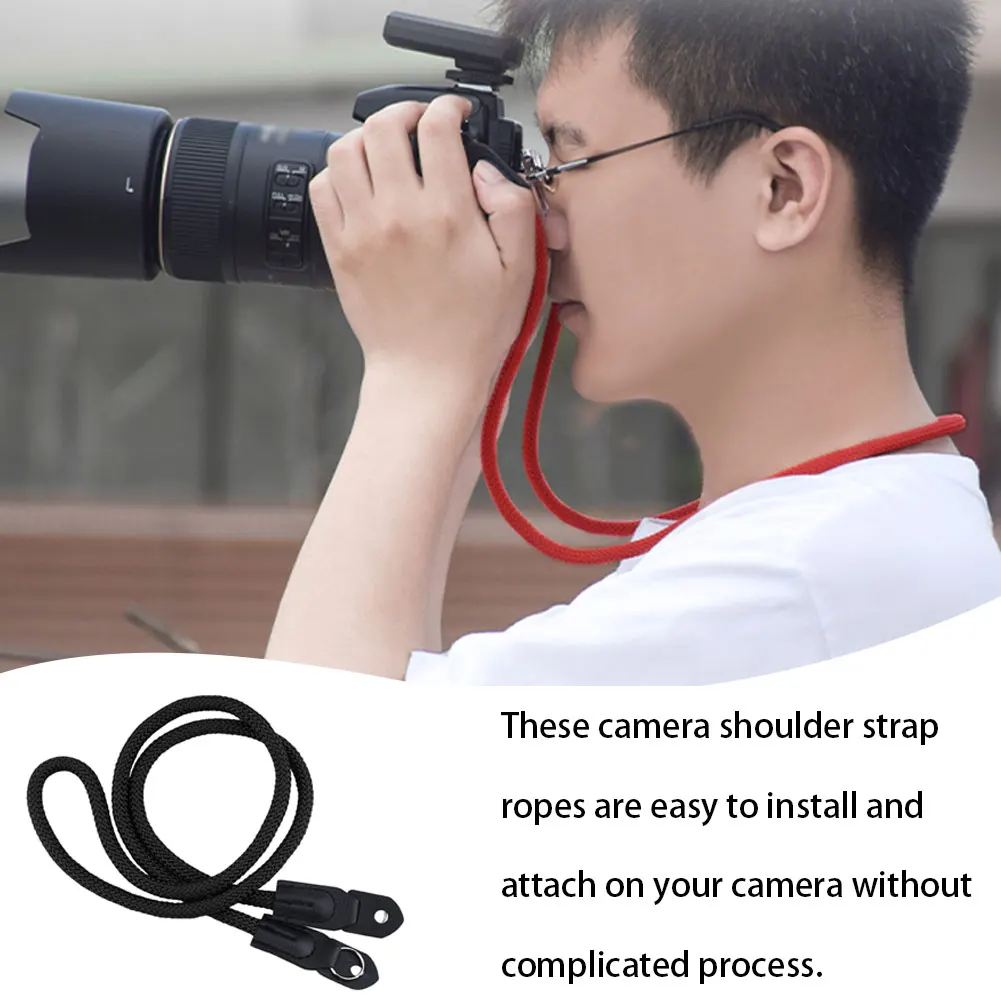 

Universal Nylon Neck Strap Wrist Belt Compatible With DSLR Sports Action Camera Climbing Rope Shoulder Strap