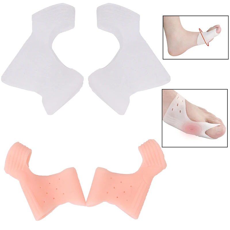 

1Pair Hallux Valgus Corrector BracesSilicone Big Bone Orthopedic Bunion Correction Toes Separator Foot Care Tool