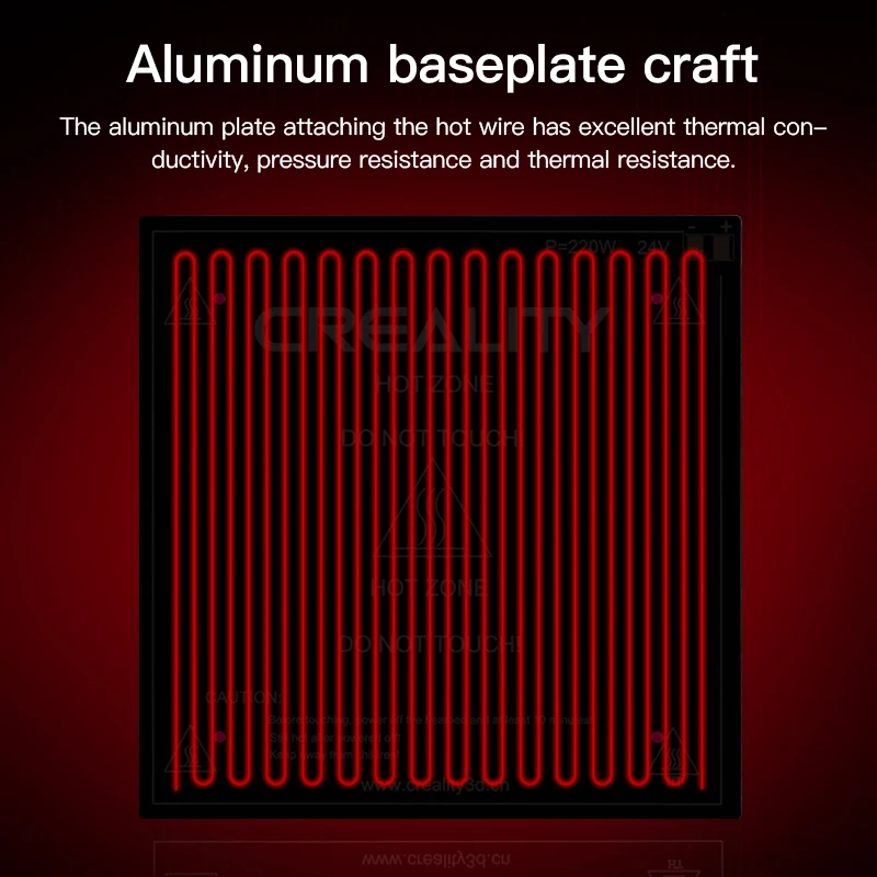 CREALITY 3D оригинальный популярный костюм с подогревом доска Размеры 235*235*3 мм для Ender