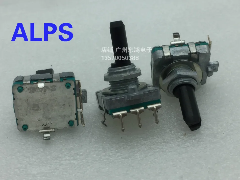 

Японский Цифровой потенциометр Alps ec16, кодировщик 24 импульсных точки без позиционирования, длина вала 20 мм