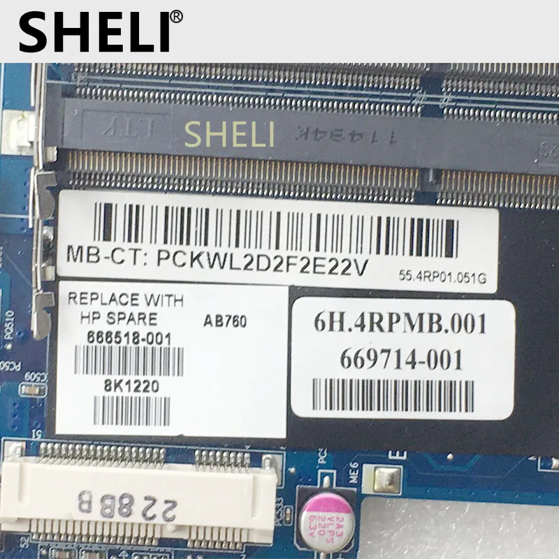 SHELI FOR HP 669714-001 666518-001 Free shipping pavilion DV7 DV7-6000 laptop motherboard with A70M chipset | Компьютеры и офис
