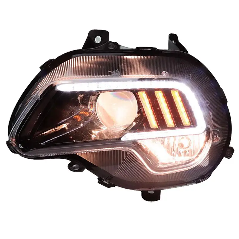 

for Baojun 510 headlight assembly changed to far and near beam lens LED daytime running light Mustang streamer turn signal front