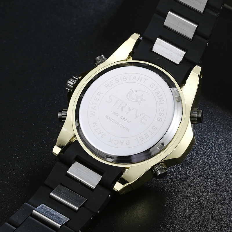 

Luxury Fashion Men Sport Watch Waterproof Chronograph Quartz Military Wrist Watch Mens Watches Clock erkek kol saati