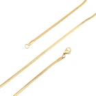 Фурнитура для цепочки из нержавеющей стали, 1 шт., прямоугольник золотого цвета, аксессуары сделай сам, длина 45 см (17 68 дюйма)