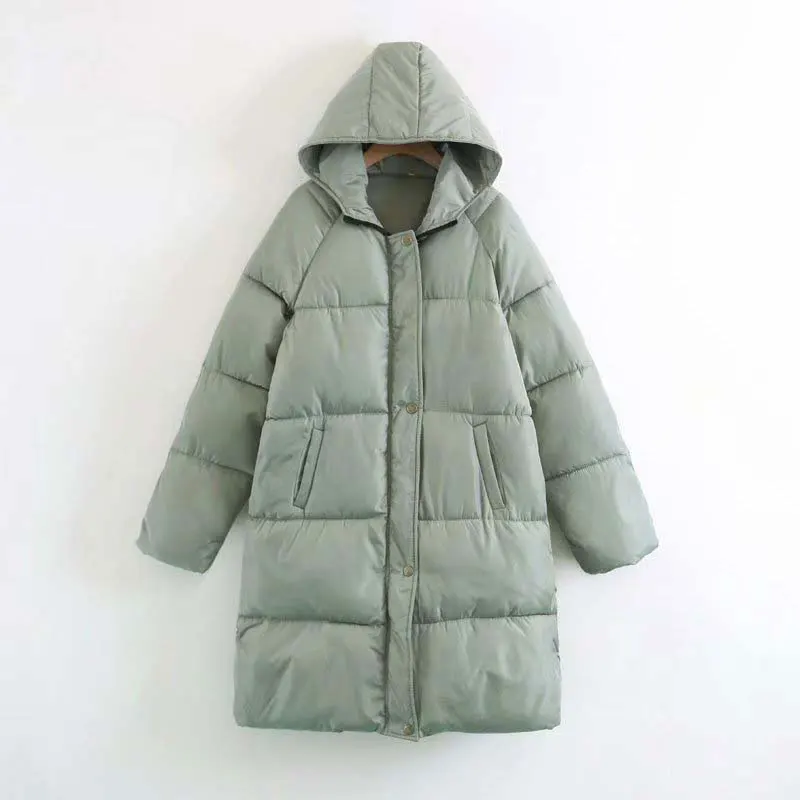 2021 Autumn Winter Coat Women Warm Long Down Jackets Women Long sleeve Hooded Thick Down Parka Women winter coat Large size 2XL