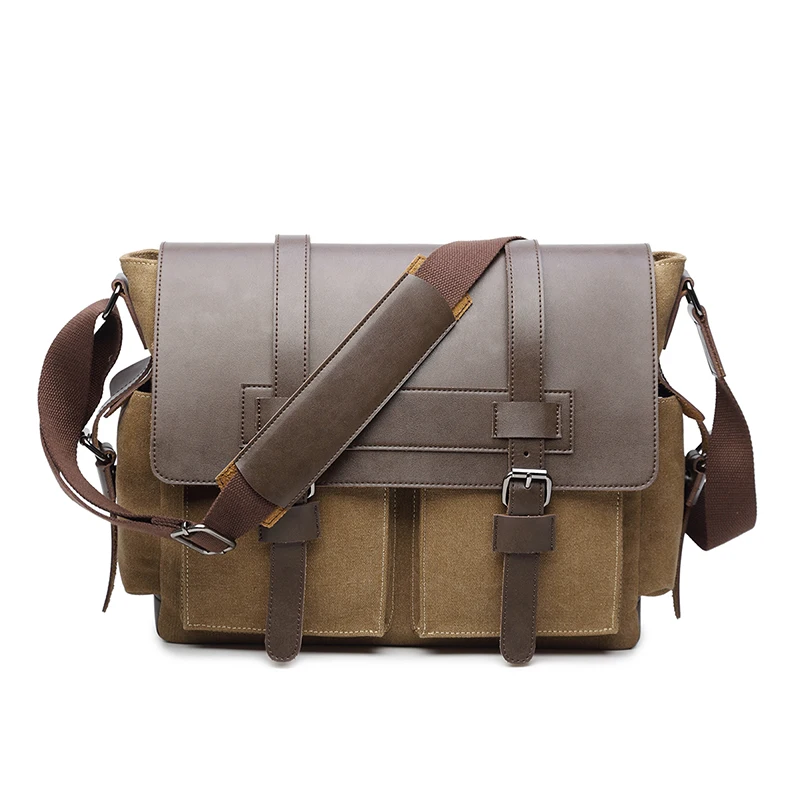13.3 Inch Canvas Laptop Shoulder Bag Notebook Case for Men Teens School Bags Macbook Acer hp Dell |