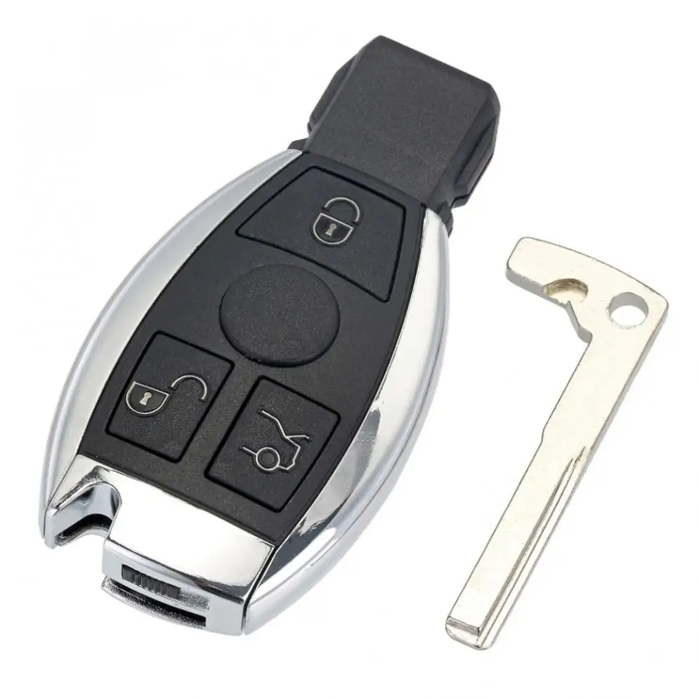 

1pcs 433MHz 3 Buttons Keyless Uncut Flip Remote Key Fob Replacement fit for Mercedes Benz year 2000+ NEC&BGA Control