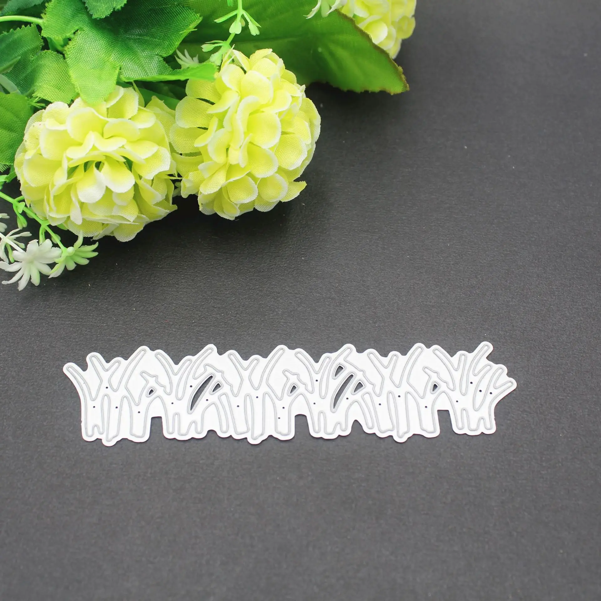 Травяные границы металлические Вырубные штампы для рукоделия искусственное