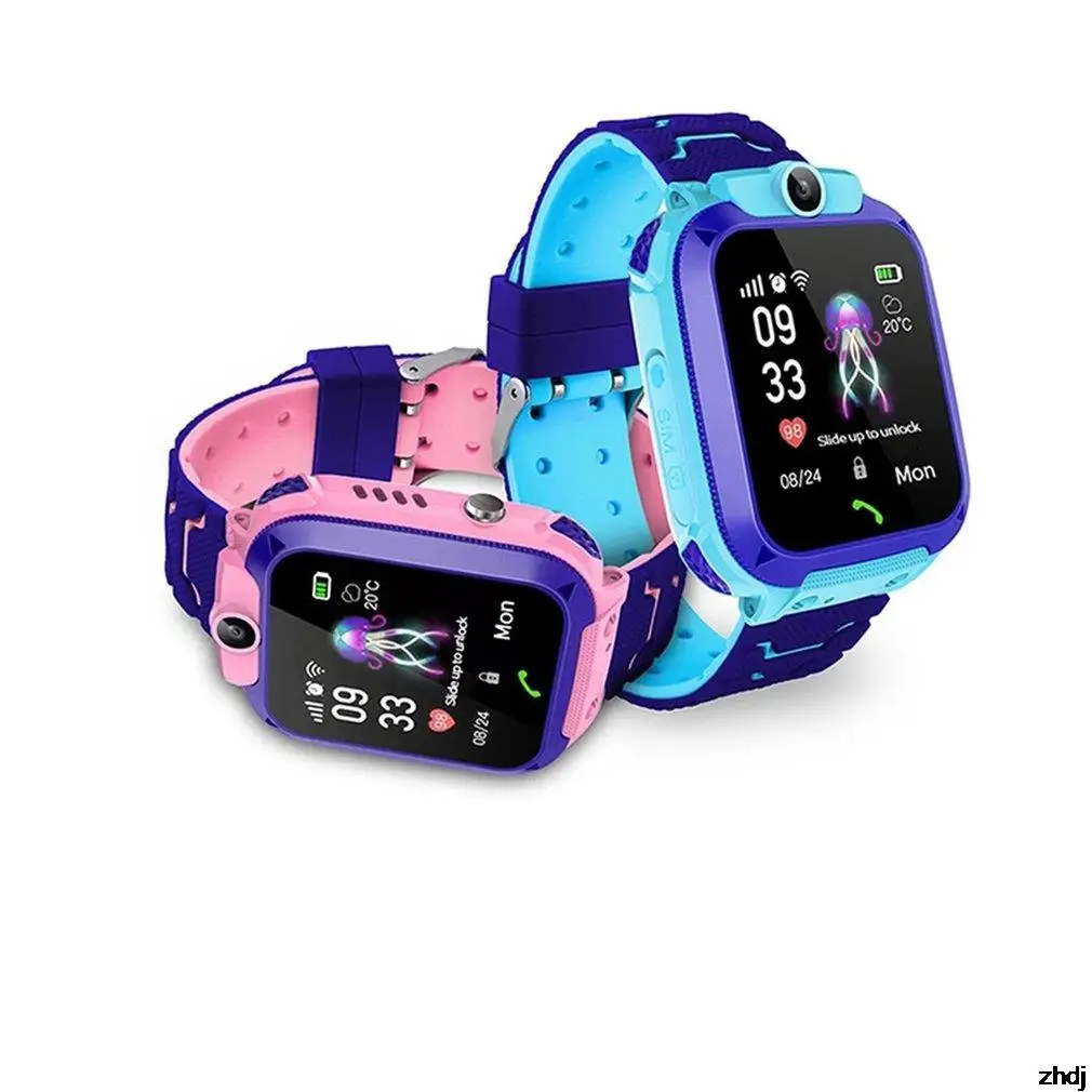 

Q12 Children's Smart Watch LBS Position Anti-lost Waterproof Smart Hand Call Camera Alarm Clock Tracker Child Safety Watch