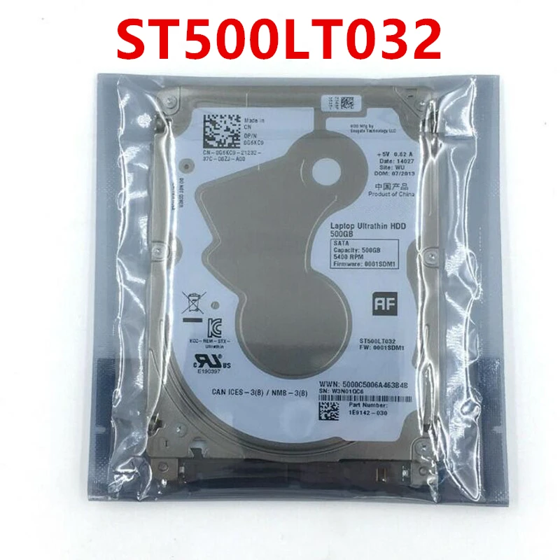 New Original HDD For Seagate 500GB 2.5" SATA 3 Gb/s 16MB 5400RPM For Internal Hard Disk For Notebook HDD For ST500LT032