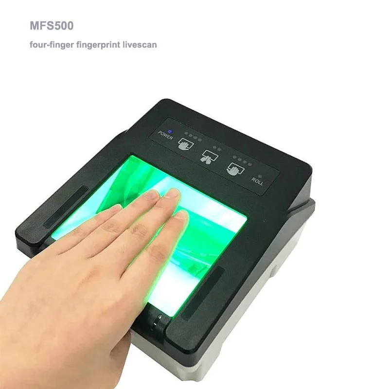 MFS500 FBI certified multi-finger & four fingerprint scanner Supports single rolled and flat capture capabilities For Customs |