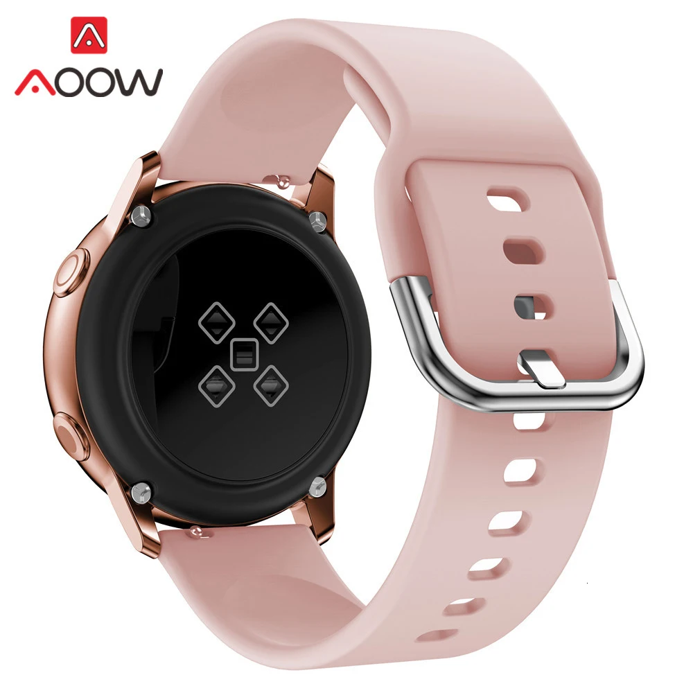 20 мм силиконовый ремешок для часов samsung Galaxy Watch Active 42 мм S2 Huami Amazfit Bip Leopard браслет с принтом ремешок Correa