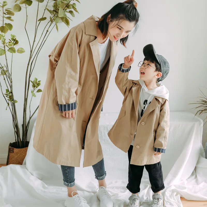 Детская ветровка куртка для мамы и дочки сына одежда всей семьи в Корейском стиле