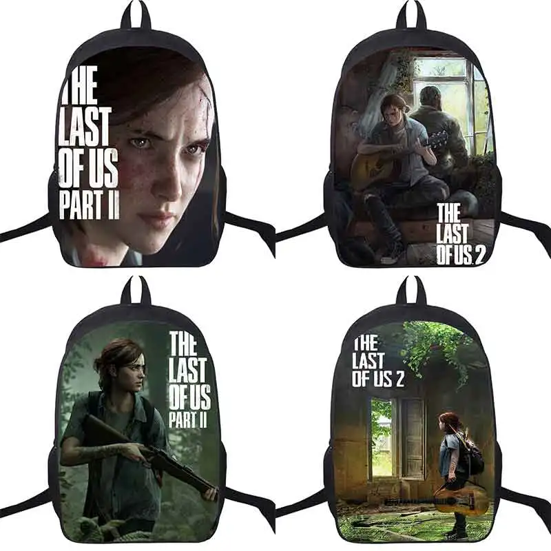 Новое поступление 2 рюкзака Game The Last of Us школьные рюкзаки с принтом Элли для
