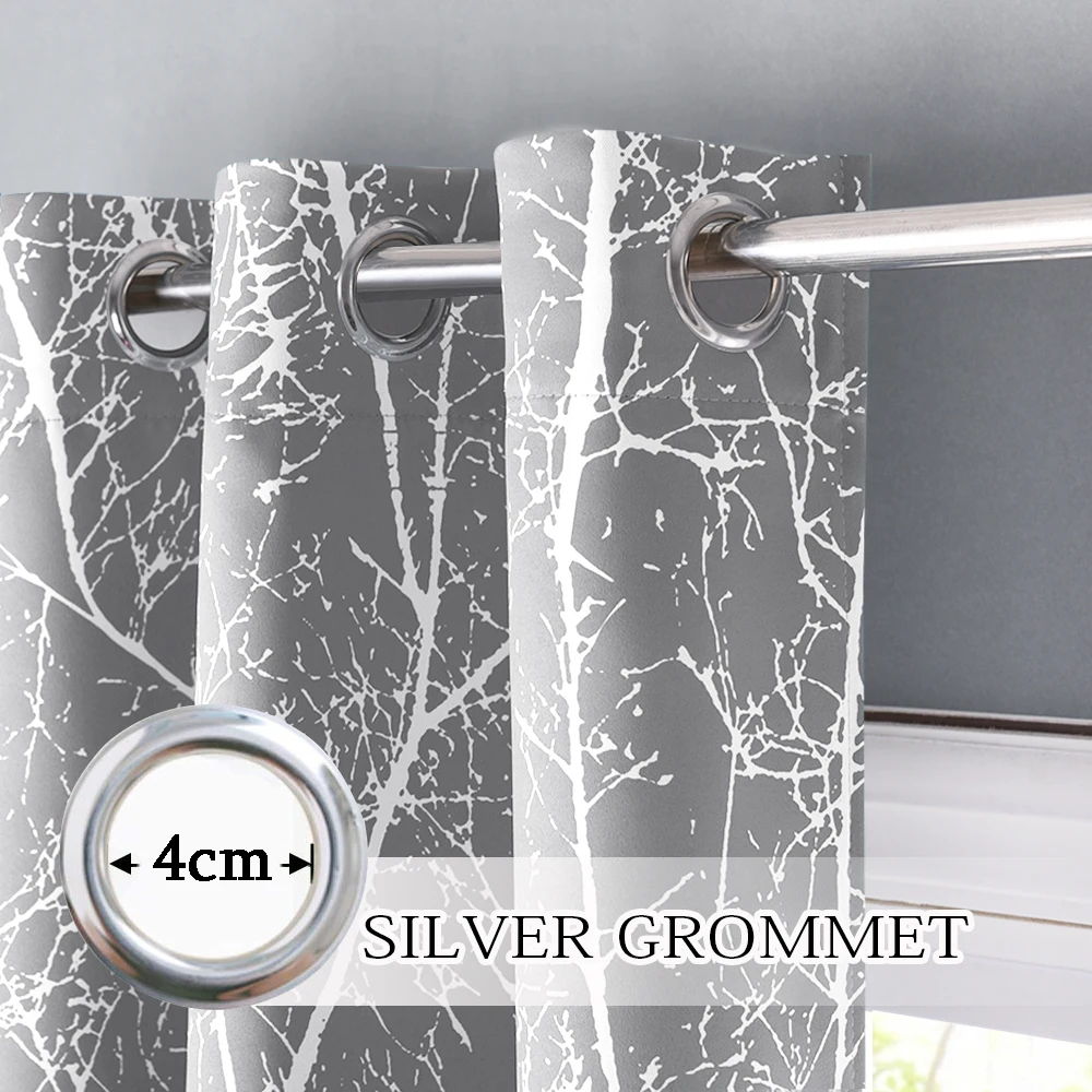 1 шт. Затемняющая занавеска с веткой и природным принтом украшение для гостиной