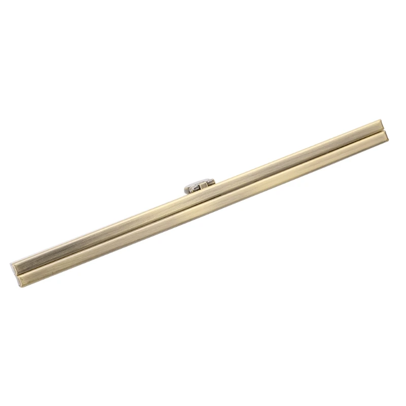 

1pc Purse Wallet Frame Bar Edge Strip Clasp 19cm Metal Openable Edge Replacement