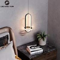 modern led pendant light 110v 220v gold black pendant lamp for living room bedroom bedside lights dining room lighting fixtures