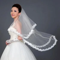 wedding bridal veil transparent mesh bride veil head veil for bride marriage wedding accessories