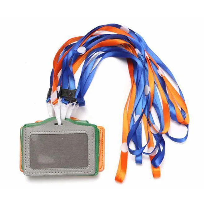 10 шт. чехол из искусственной кожи с карманом для удостоверения личности и