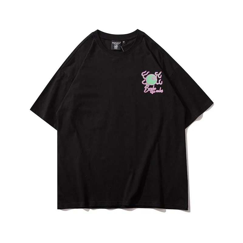 

Dropshipping Summer Hipster Chinese Dragon Print Tee Shirts Men Women Hip Hop Streetwear Casual Short Sleeve Loose Tops Tshirts
