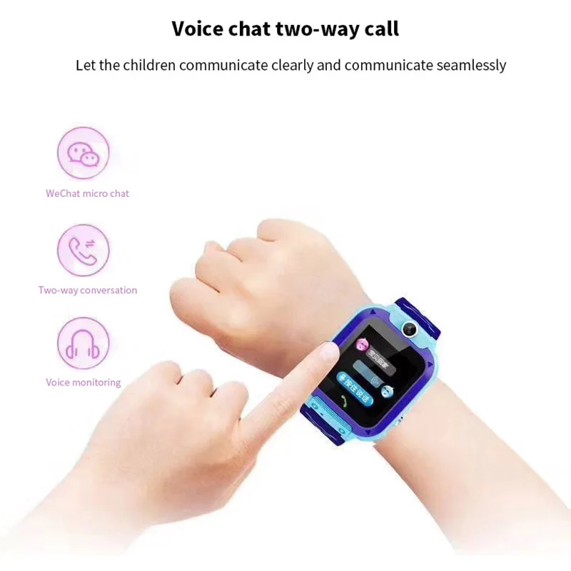 Kid Multi Function LBS Call Smart Watch With Camera Flashlight IP67 Waterproof Smartwatch Children Gift For IOS Android | Электроника