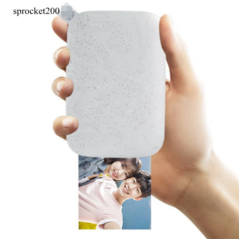 Карманный фотопринтер мобильный телефон bluetooth портативный принтер мини sprocket200 sprocket100 для hp ZINK фотобумага без чернил - Цвет: white sprocket200