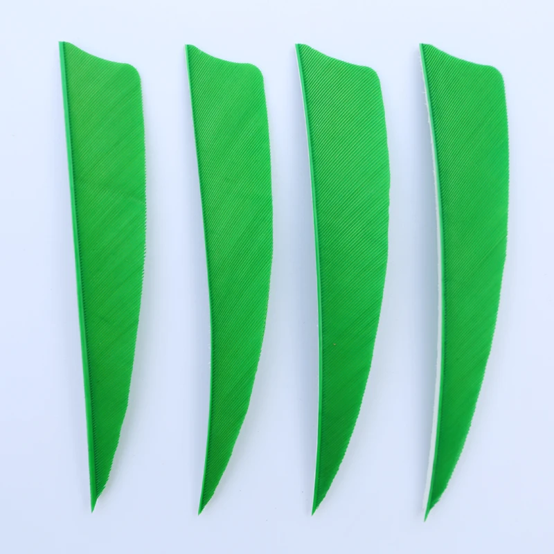

50pcs 4" Shield Cut Archery Fletches Arrow Feathers Turkey Feather Hunting Arrow Accessories - 4inch Schield Fletchings