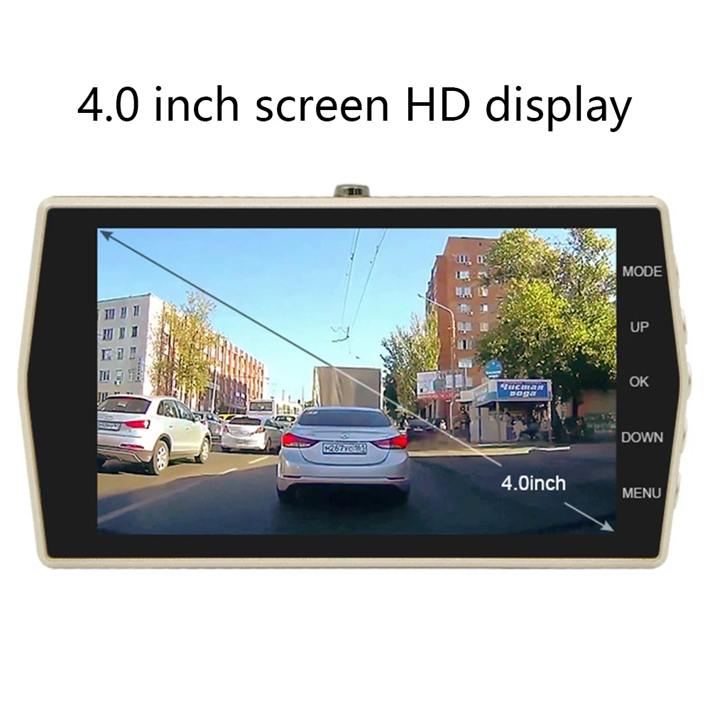 Зеркало видеорегистратор автомобильный 4 дюйма 1080P с ночным