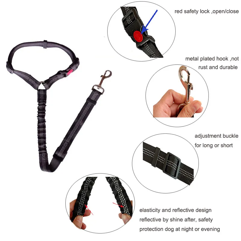 Собачий автомобильный поводок грудь Страховочная привязь с ремнем