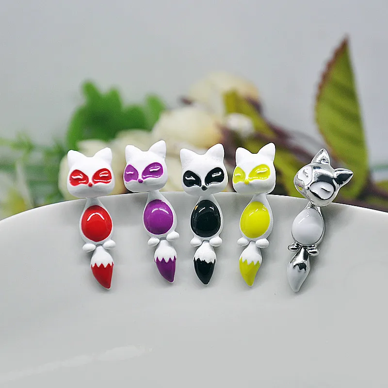 Креативные серьги в виде лисьей морды для женщин корейская мода милые