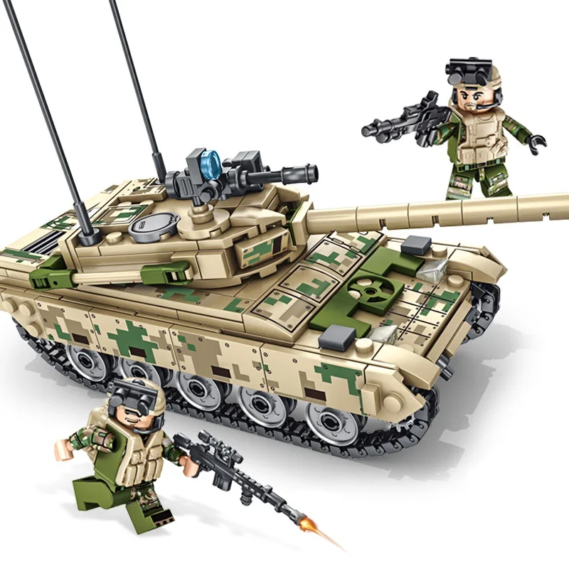 

Iron blooded vt-4 MBT boys puzzle blocks the best Christmas gifts for your babies.