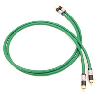 colleimage high quality 2328 6n ofc hifi rca male to male audio cable hifi silver plated 2rca cable