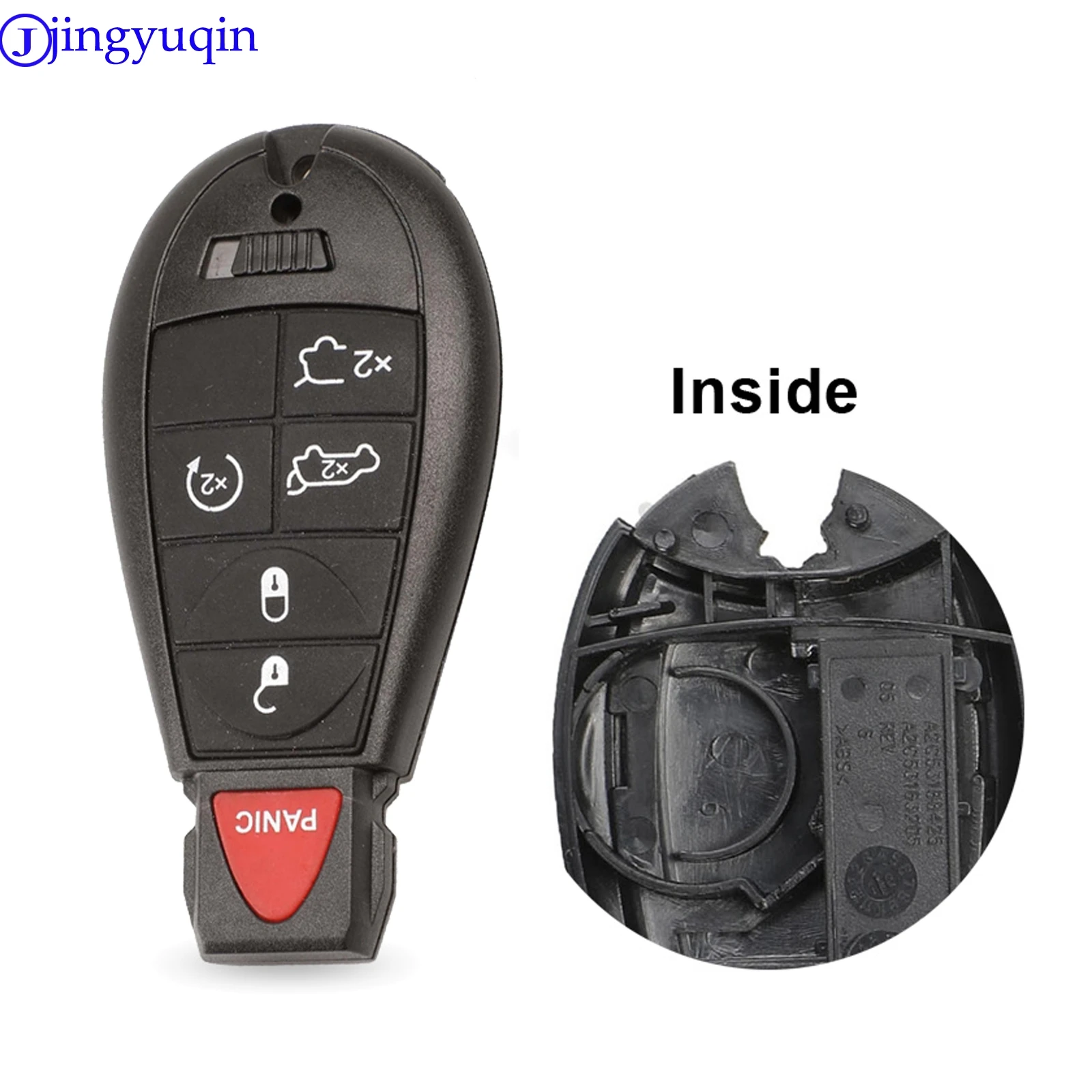 Jingyuqin 6 кнопочный дистанционный смарт ключ корпус пустой для Chrysler Jeep Dodge Grand Caravan