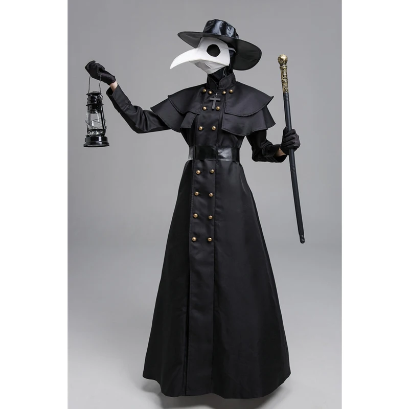 

Doctor Schnabel Cosplay Costume Halloween Plague Medieval Vintage Costumes Punk Party Prop Crow Mask Fancy Adult Gift Carnival
