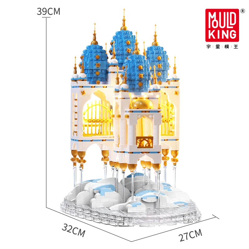 Мпц мечта Sky Castle LED Кирпичи Город Модель &quotулица&quot набор строительные блоки