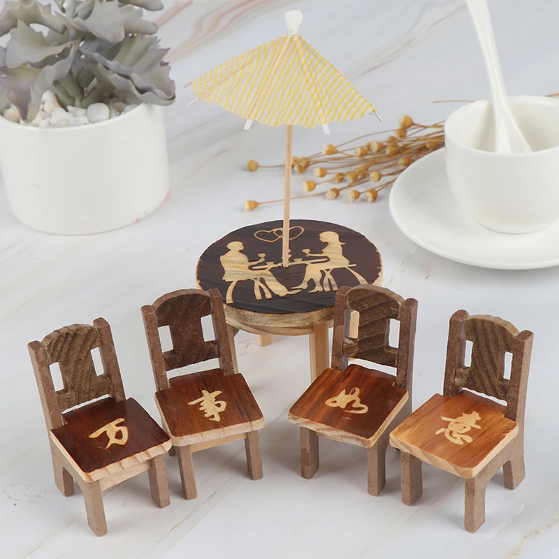 1 комплект игрушечной мебели подарок для детей настольный стул миниатюрное