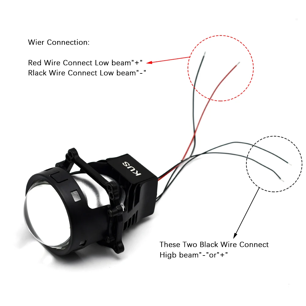 3 0 дюймов 90 Вт Bi светодиодный объектив проектора дальнего и ближнего света авто