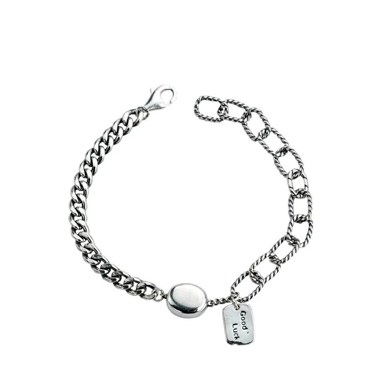 Браслеты цепочки на заказ браслеты из 100% стерлингового серебра 925