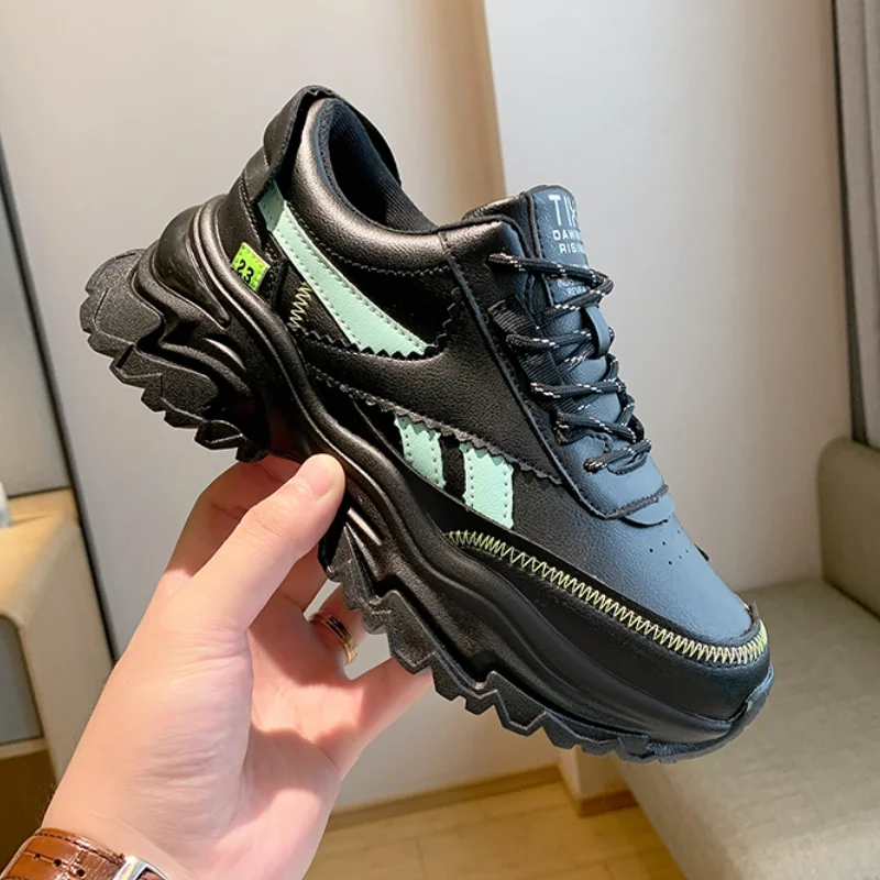 

2021 New Autumn Women Shoes Fashion Casual Platform Shoes Women's Sneakers Vulcanize Shoe Comfort Lace-up Walking Sneakers