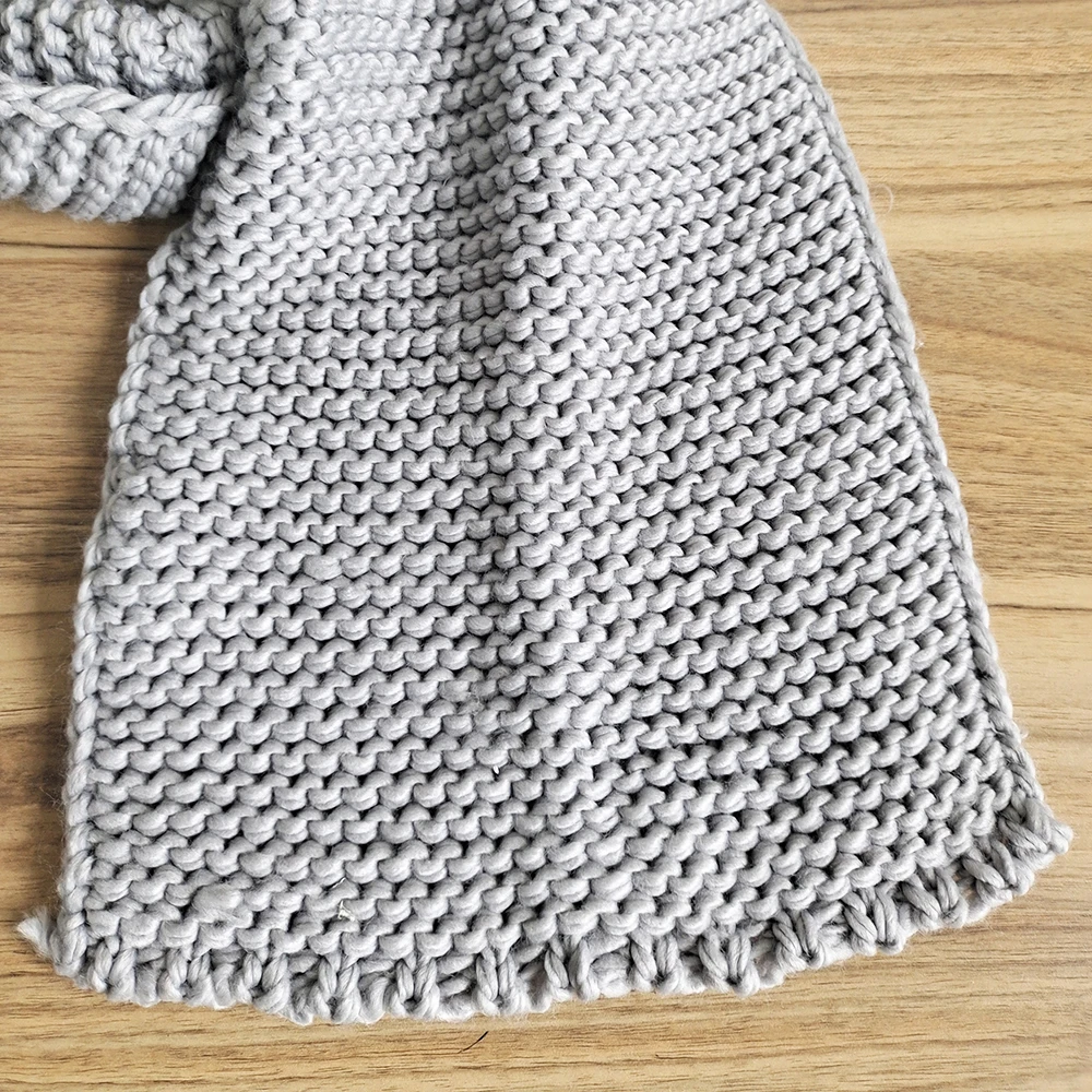 

Dowaka Solid Color Women 's Knitted Scarf Fashion Winter Scarves Thick Warm Handmade Scarves Soft Comfortable Men's Long Shawls