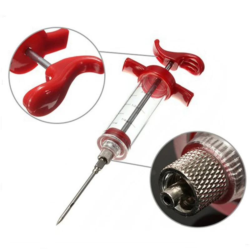 Шприц для барбекю мяса инжектор маринада индейки курица шприц кухонные