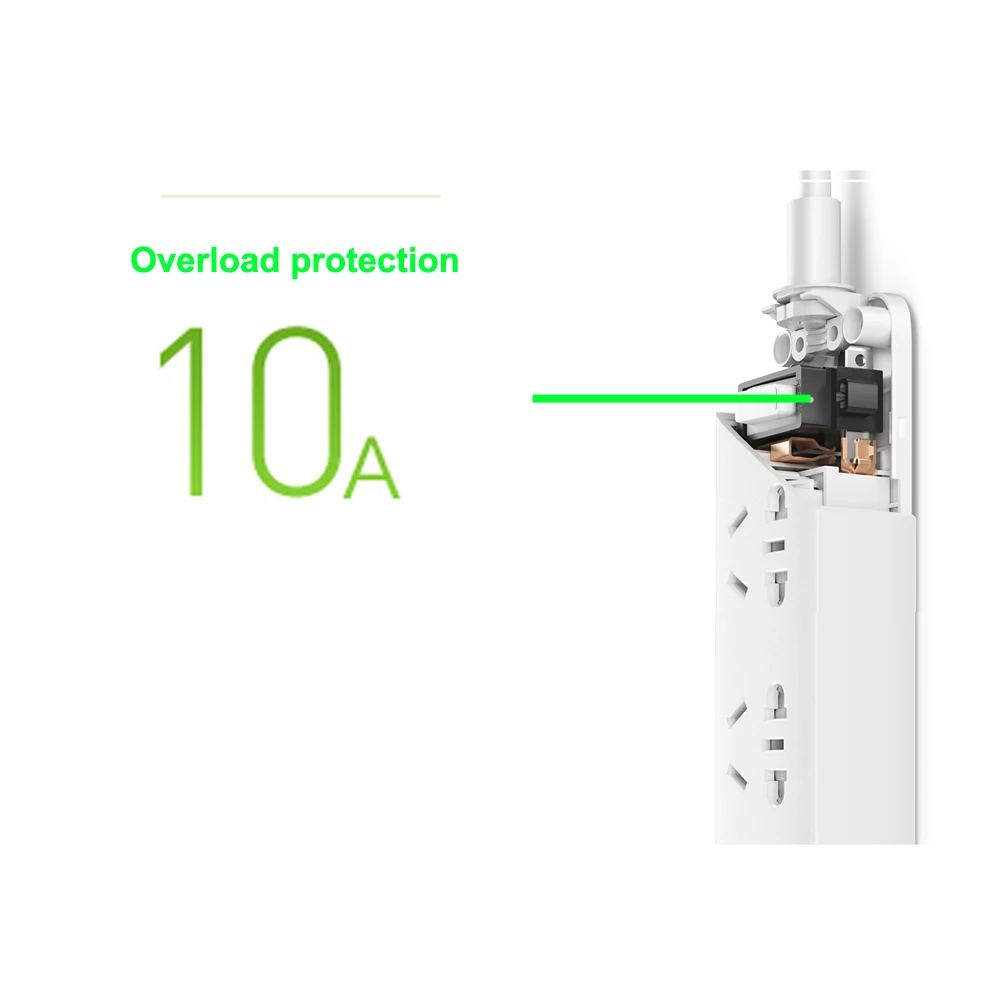 Оригинальная розетка Xiaomi Smart Home электрическая с 3 USB разъемами стандарт питания